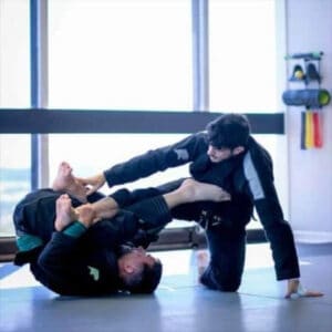 Seph Smith and Adam Benayoun, Brazilian Jiu-Jitsu instructors, pictured together during a BJJ training camp