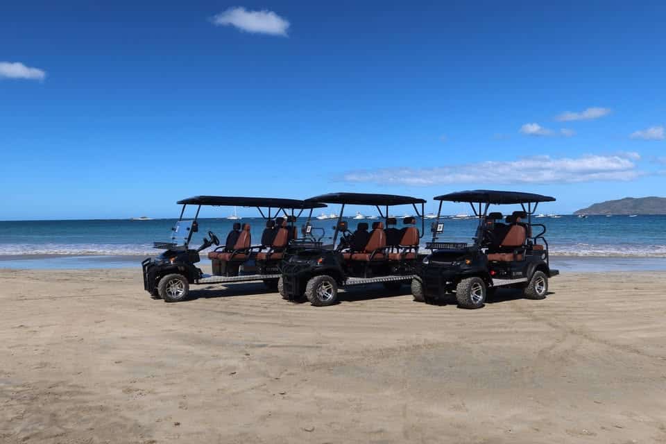 Premium golf cart rental option