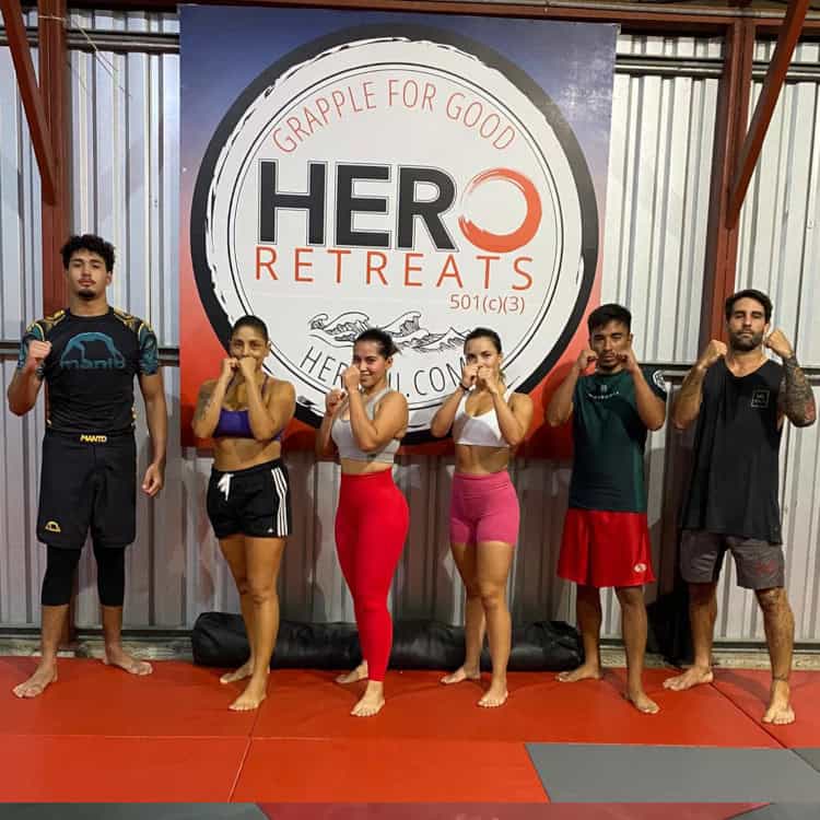 Mixed martial arts MMA training at Hero Academy in Tamarindo, Costa Rica