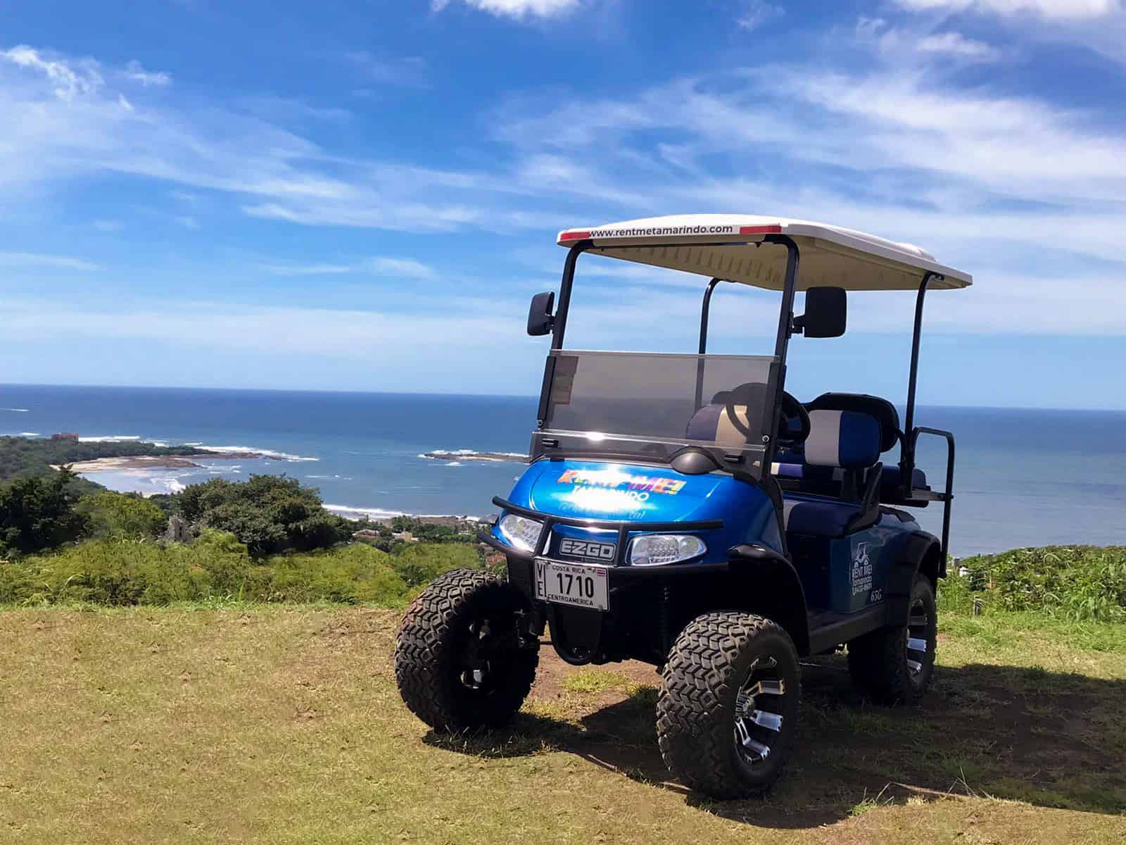 Flexible golf cart rental option